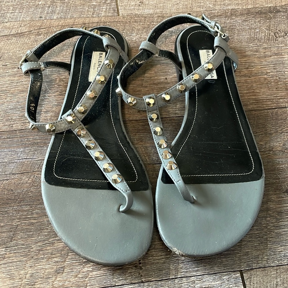 Balenciaga studded leather gladiator sandals